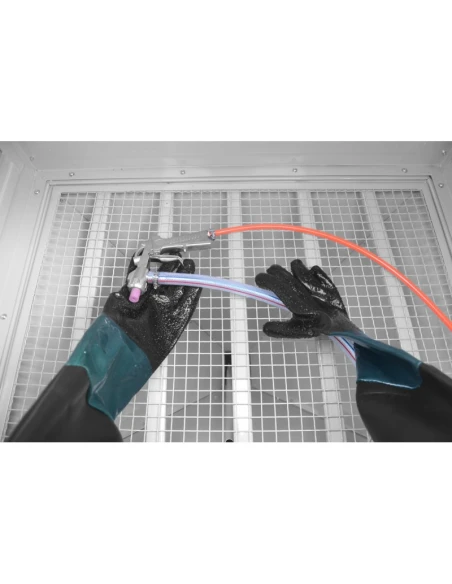 Kabinový pískovač 350 L - boční otevírání KDP350 + odsávání DC15