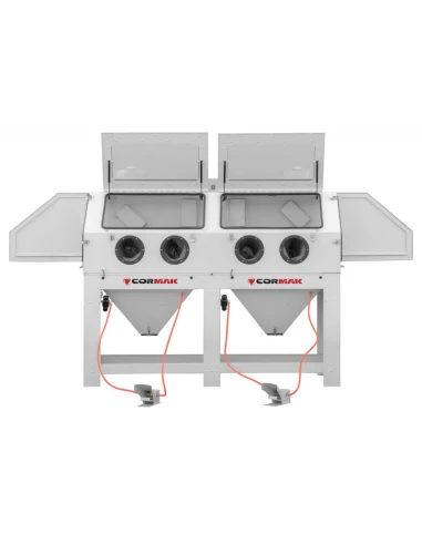 Kabinový pískovač 880 L - dvojitá stanice + 2x...