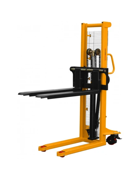 Montovaný paletový vozík WRHS 1516 s nastavitelnými vidlicemi (nosnost 1500 kg, zdvih 1600 mm)