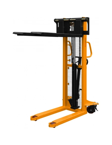 Montovaný paletový vozík WRHS 1516 s nastavitelnými vidlicemi (nosnost 1500 kg, zdvih 1600 mm)