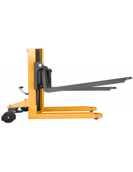 Montovaný paletový vozík WRHS 1516 s nastavitelnými vidlicemi (nosnost 1500 kg, zdvih 1600 mm)