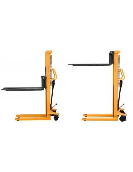 Montovaný paletový vozík WRHS 1516 s nastavitelnými vidlicemi (nosnost 1500 kg, zdvih 1600 mm)