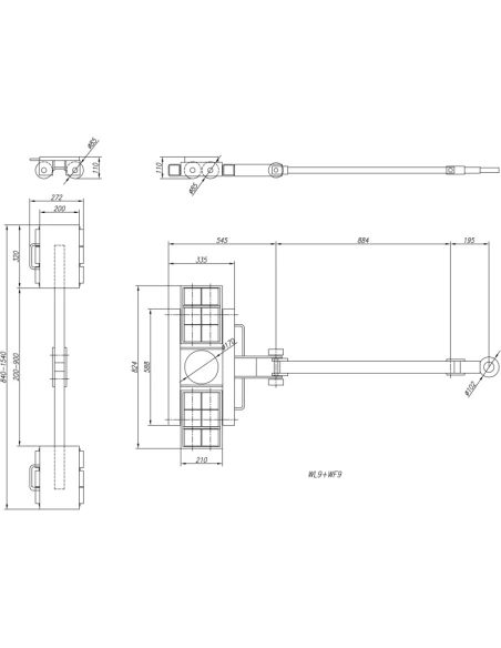 Přepravní souprava WL9+WF9 (nosnost 18 tun)