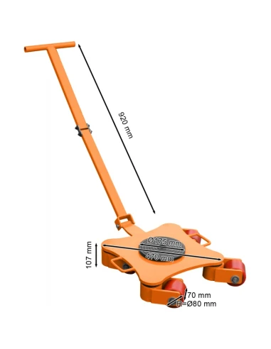Přepravní válce s pojezdovou plošinou - CRP 4T...