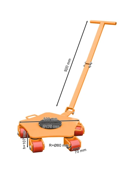 Válečková dopravní plošina - CRP 5T (nosnost 5 tun)