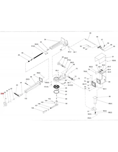 Knoflík pro pásovou pilu BS260G