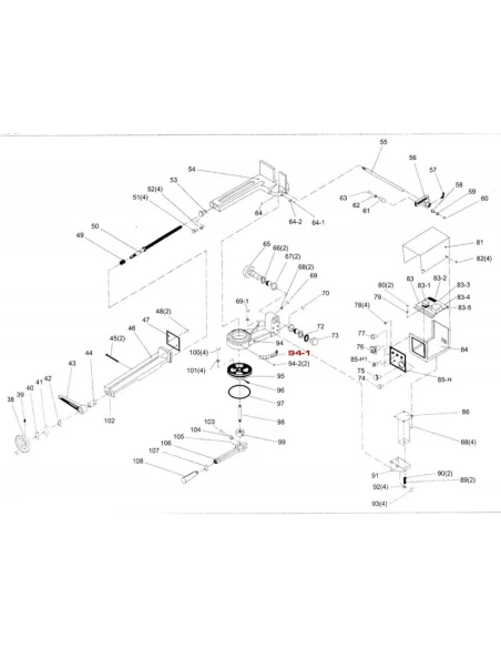 Rozteč pro pásovou pilu BS260G