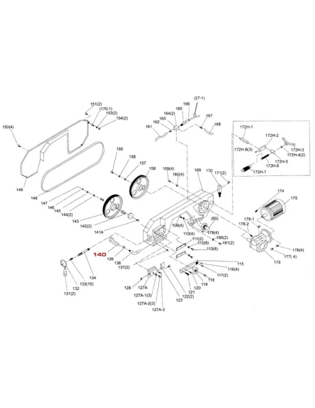 Spínač pro pásovou pilu BS260G