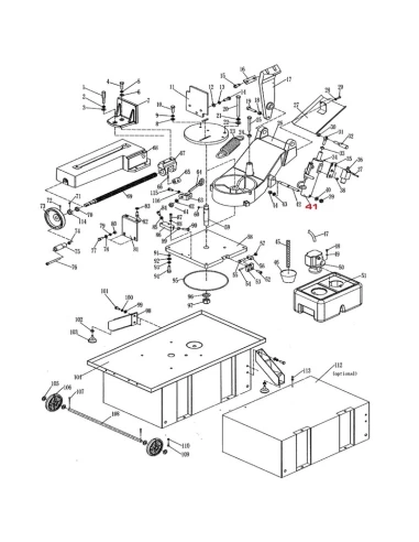Hydraulický válec pro pásovou pilu BS712SW