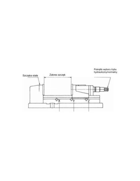 Hydraulicky asistovaný rotační svěrák 155 mm