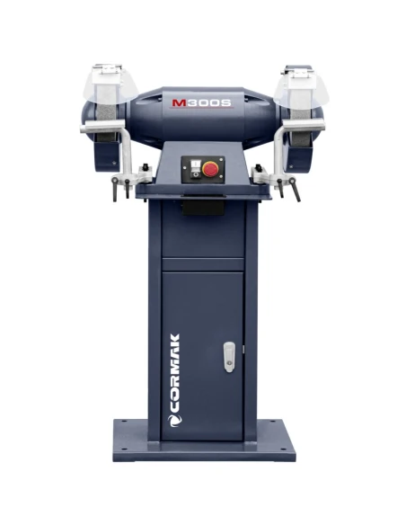 Průmyslová dvoukotoučová bruska CORMAK M300S se stojanem