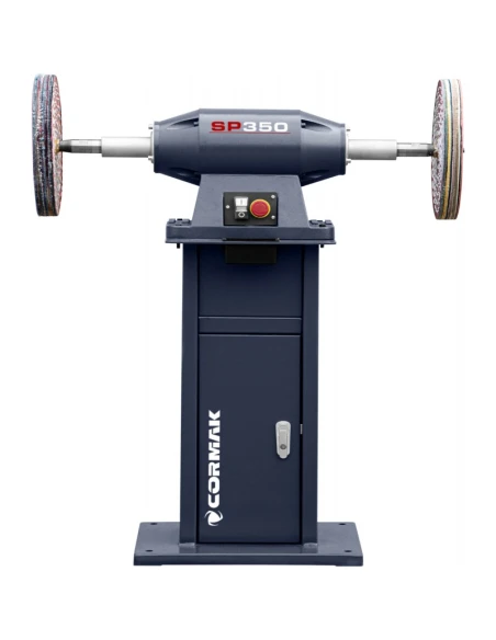 Průmyslový satinovací stroj na odstraňování otřepů, leštění CORMAK SP350 se stojanem