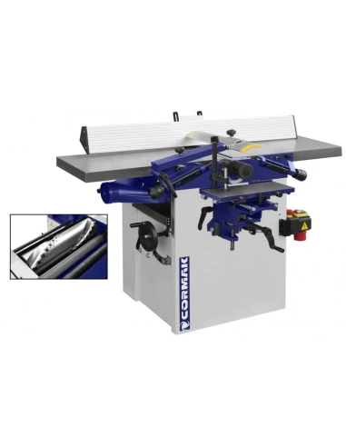 Hrubý hoblík CORMAK PT310QS se spirálovou hřídelí + odsávání FM300 + 100mm 3mb hadice