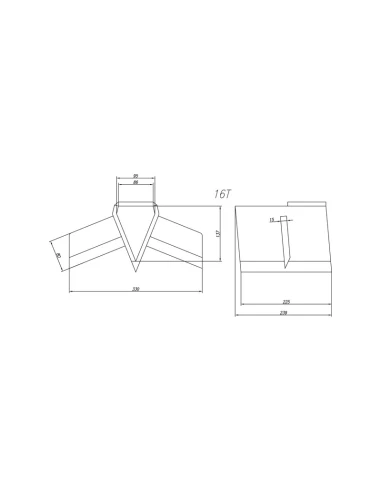 Křížový klín pro 16tunový štípač