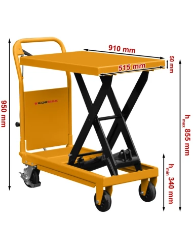 Plošinový nůžkový zvedák TA50 (nosnost 500 kg,...