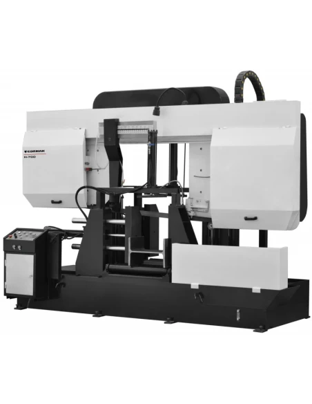 Poloautomatický průmyslový dvousloupový stroj na řezání kovů CORMAK H-65/80