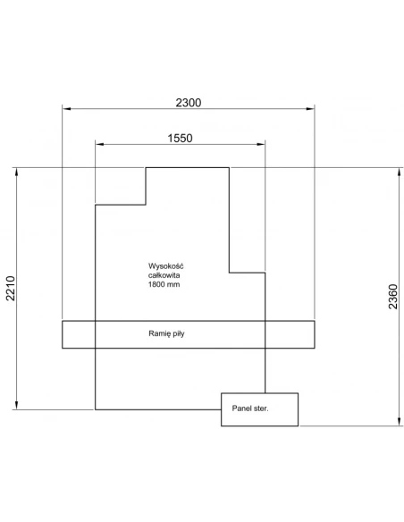 Automatická sloupová pásová pila CORMAK H-350 RHA